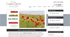 Desktop Screenshot of laserdermskincare.com
